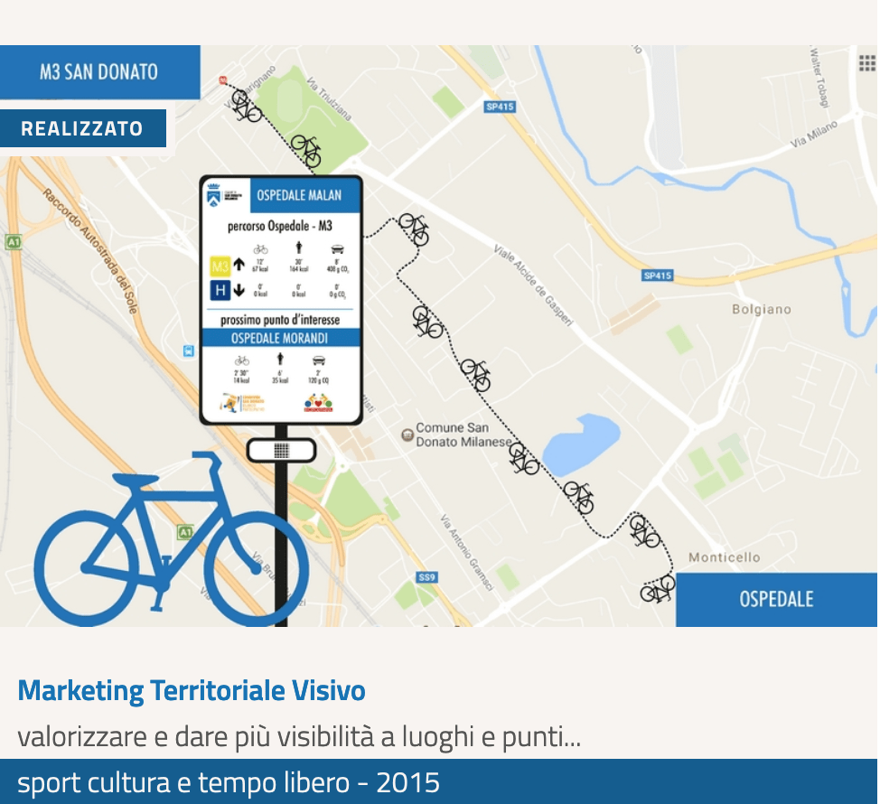 Marketing Territoriale - Progetto di Bicipolitana Network da M3 a Ospedale San Donato Milanese